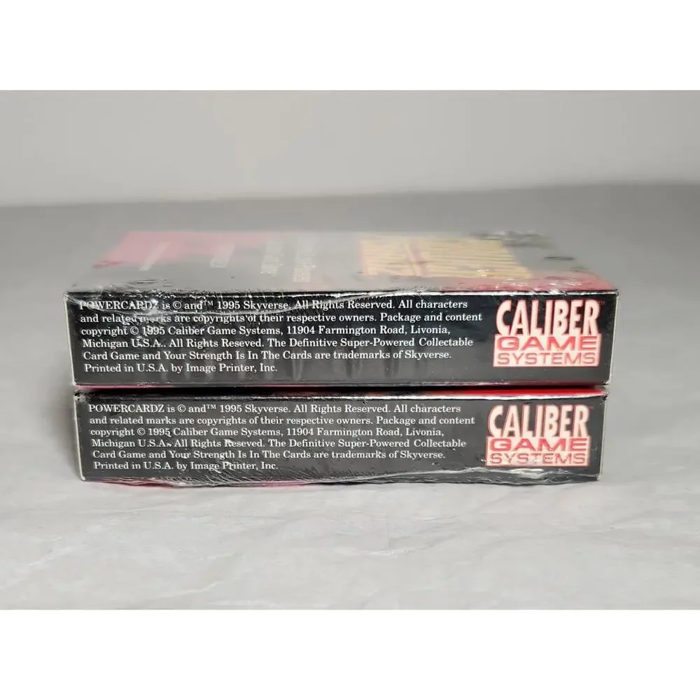 Power Cardz Vintage CCG 50 Card Starter Deck Lot Of 2 1995 Brand New